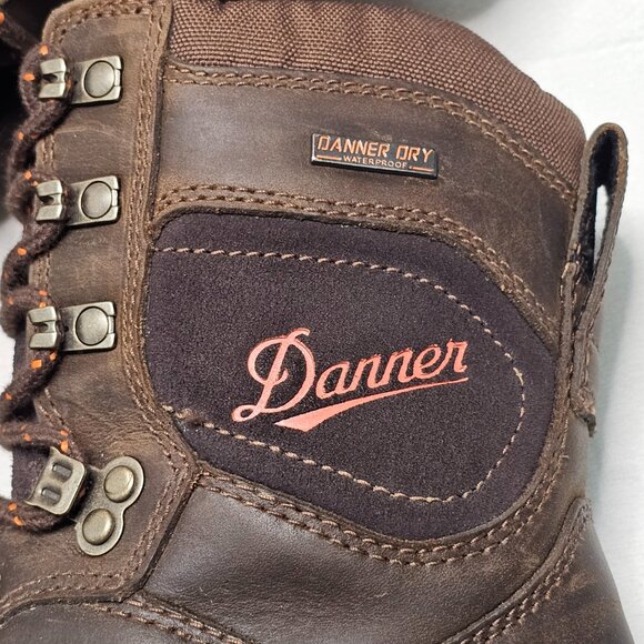 DANNER Trakwelt 8" Waterproof Leather Safety Boots Brown 13243 Men's Size 9D EUC - Picture 10 of 14